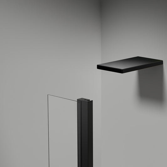 Retour pivotant seul en noir mat Largeur 30cm / 40cm / 50cm