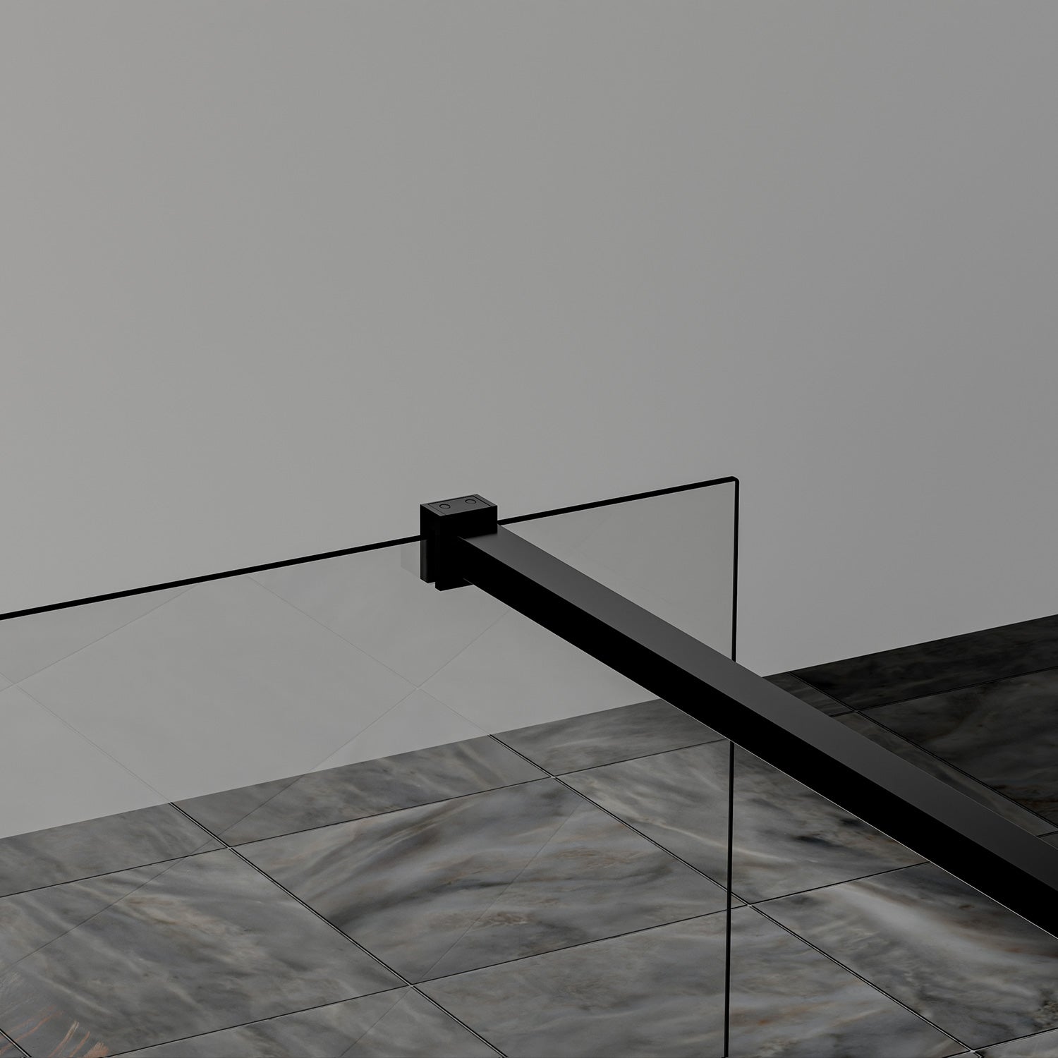 Parois accessoires en noir mat barre de stabilisation 140cm