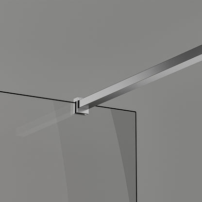 Barre de fixation 90cm recoupable en aluminium pour paroi de douche