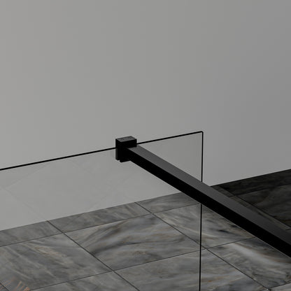 Barre de stabilisation en aluminium 140 cm recoupable pour verre 6mm et 8mm