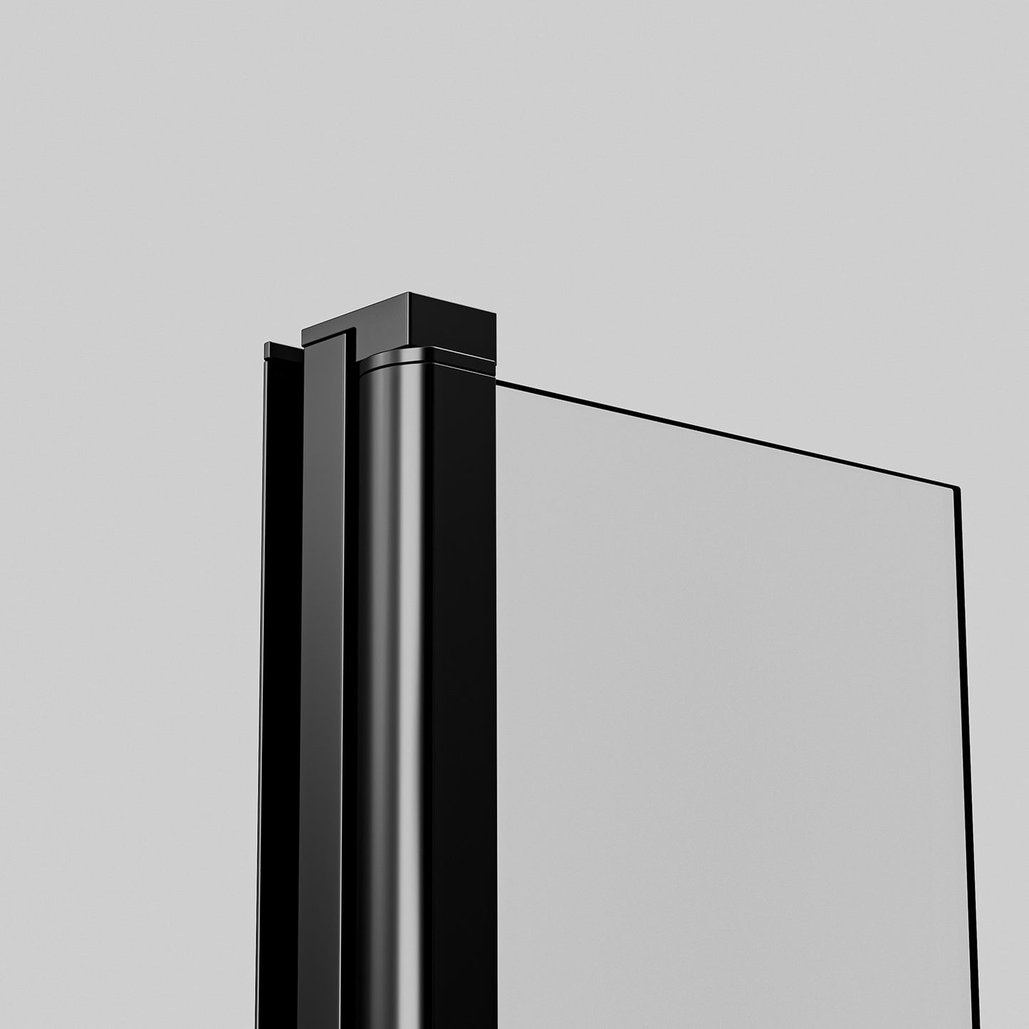 Retour pivotant seul en noir mat Largeur 30cm / 40cm / 50cm